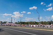 English: Protest rally against Lukashenko, 16 August. Minsk, Belarus Беларуская: Пратэстны мітынг супраць Лукашэнкі 16 жніўня 2020. Мінск, Беларусь Русский: Протестный митинг против Лукашенко 16 августа 2020 года. Минск, Беларусь