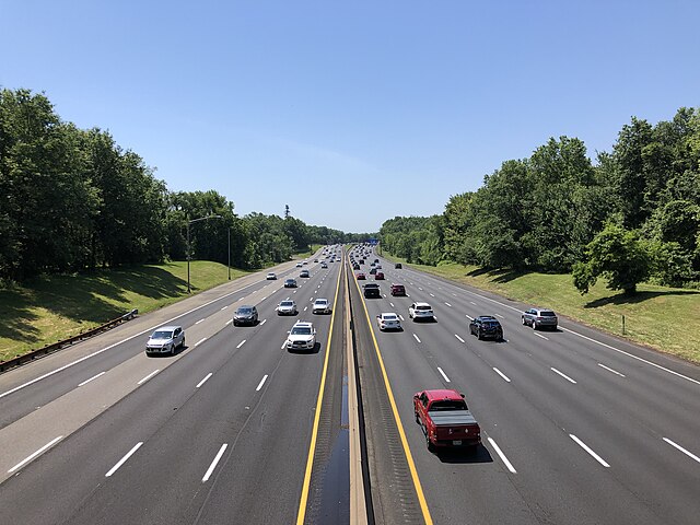 The Garden State Parkway southbound in Clark