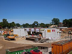 Ede, Vorbau des östlichen Bahnhofstunnels am Bahnhof Ede-Wageningen