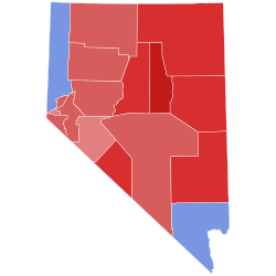 2022 Nevada Secretary of State election results map by county.svg