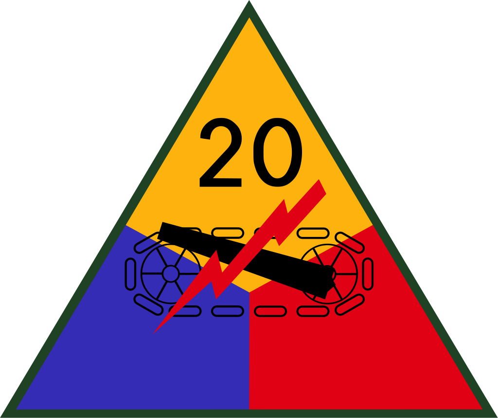 20th US Armored Division SSI.svg