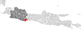 Het regentschap Pangandaran in de Indonesische provincie West-Java