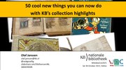 Thumbnail for File:50 cool new things you can now do with KBs collection highlights - WikidataCon 30102021 OlafJanssen Online.pdf