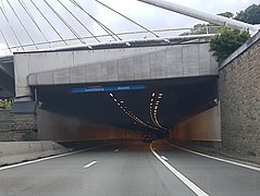 Entrée du tunnel depuis Bruxelles