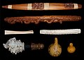 A selection of Taonga pūoro from the collection of Horomona Horo.jpg