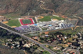 Steele Canyon High School (aerial, 2015)