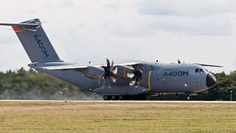 English: Airbus A400M (EC-404; MSN 004) taking off at ILA Berlin Air Show 2012. Deutsch: Airbus A400M (EC-404; MSN 004) beim Start auf der ILA Berlin Air Show 2012.