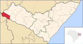Kart over Delmiro Gouveia