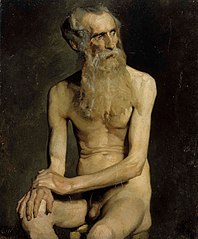 Old Man Seated, Academy Study