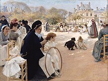 Jardin du Luxembourg, pinxit Albertus Edelfelt, 1887