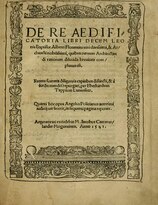 De re aedificatoria (édition de 1541).