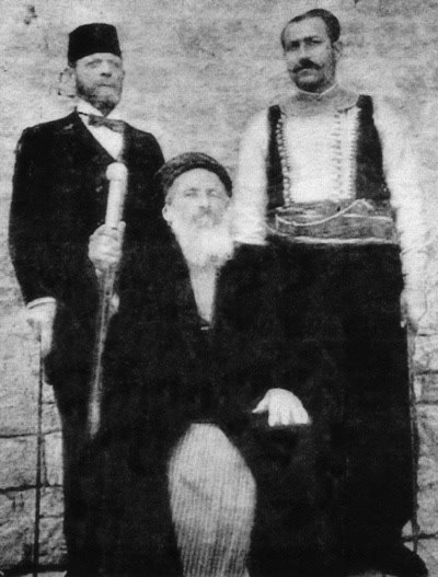 Chief Rabbi Jacob Saul Dwek, Hakham Bashi of Aleppo, Syria, 1907.
