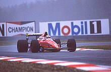 Caffi driving the Dallara 189 at the 1989 Belgian Grand Prix. Alex Caffi 1989 Belgian GP.jpg