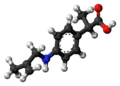 Alminoprofen molecule ball.png