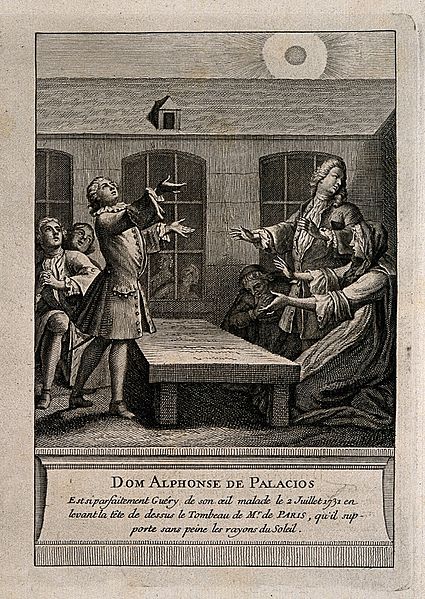 File:Alphonse de Palacios, at the tomb of F. de Paris, so complet Wellcome V0016612ER.jpg