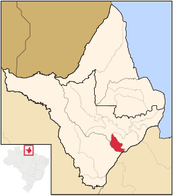 Locatie van Santana in de staat Amapá