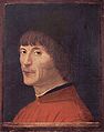 „Jauno vyro portretas“ (apie 1465, Valstybinis Malaspinos muziejus, Pavija)