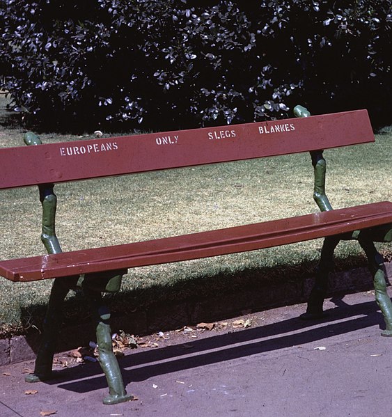 File:ApartheidParkBenchJohannesburg (cropped).JPG