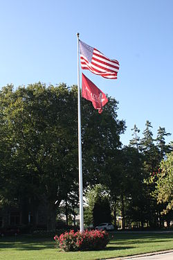 Знаме в университета Аркадия