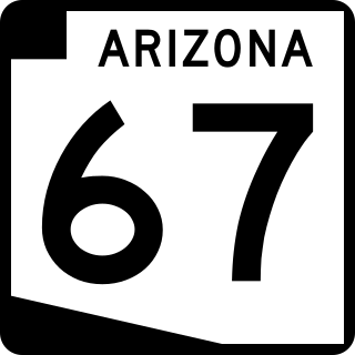 <span class="mw-page-title-main">Arizona State Route 67</span> State highway in Arizona, United States