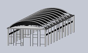 struttura dell'officina sul lato di Saint Cyr