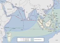 Austronesian proto-historic and historic maritime trade network in the Indian Ocean Austronesian maritime trade network in the Indian Ocean.png