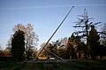 14 m hoher Schattenstab im Sonnenuhrengarten in Bad Bevensen
