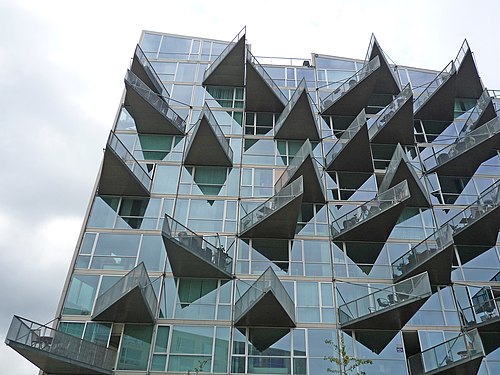 Balconies in Orestad, Copenhagen