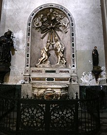 Bastia, cattedrale di santa maria, interno, battesimo di cristo del 1775-1800 ca.jpg