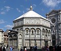 The octagonal Baptistry of Saint John, Florence, completed in 1128