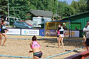 Deutsch: Beachhandball Europameisterschaften 2019 (Beach handball Euro); Tag 1: 2. Juli 2019 – Frauen, Vorrunde Gruppe C, Italien-Griechenland 0:2 (16:28, 10:13) English: Beach handball Euro; Day 1: 2 July 2019 – Women Preliminary Round Group C – Italy-Greece 0:2 (16:28, 10:13)