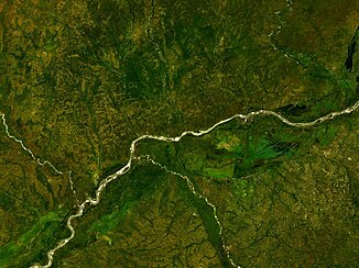 Satellite image of the Benue