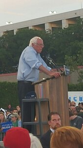 Sanders at a rally at UC, Davis Bernie Sanders at UC Davis Rally 1 Jun 2016 02.jpg