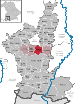 Kaart van Biessenhofen