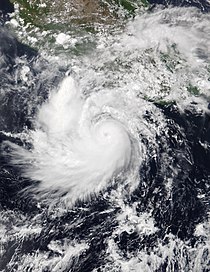 Hurricane Bonnie off the southern coast of Mexico on July 4 Bonnie 2022-07-04 2020Z.jpg