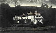 Brantwood. The photo is taken from Lectures on Landscape, by John Ruskin, and dates to circa 1871 Brantwood - Project Gutenberg eText 20019.jpg