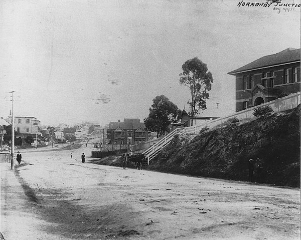 A view of Red Hill from College Road