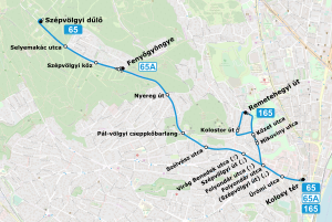 Budapesti 65-ös buszcsalád útvonala.svg