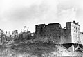 L'abbazia dopo il bombardamento alleato