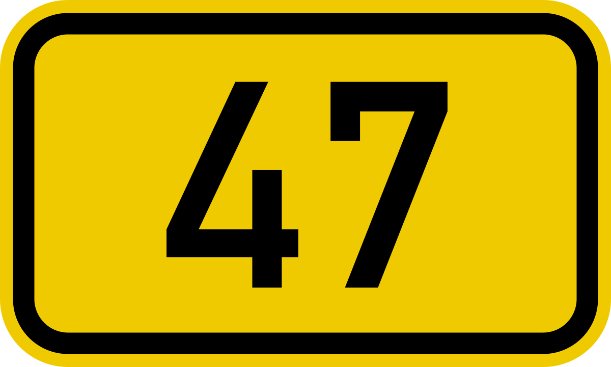 File:Bundesstraße 47 number.svg - Wikimedia Commons