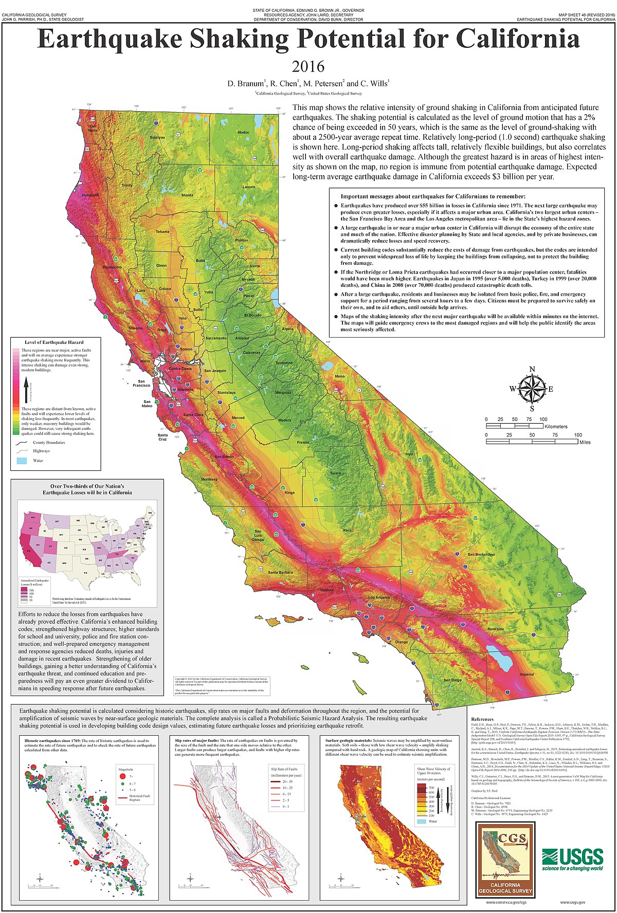 List Of Earthquakes In California Wikipedia