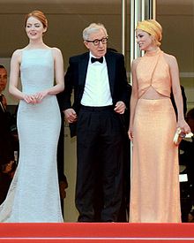 Emma Stone, Allen, and Parker Posey at the Cannes Film Festival in 2015 Cannes 2015 4.jpg