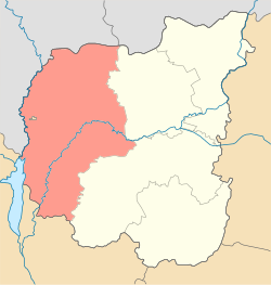 Piirin sijainti Tšernihivin alueen kartalla