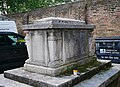 Chest tomb outside St George in the East in the eponymous area.