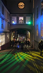 Thumbnail for File:Christmas at the clock tower, Totnes - geograph.org.uk - 5624525.jpg