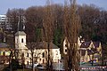 English: Church of St. George in Cieszyn - viewed from Castle Hill Polski: Kościół św. Jerzego w Cieszynie - widziany ze wzgórza zamkowego