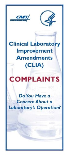 Thumbnail for File:Clinical Laboratory Improvement Amendments (CLIA) - Complaints TriFold Brochure.pdf