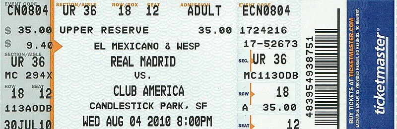 File:Club América & Real Madrid friendly match 2010-08-04 ticket.jpg