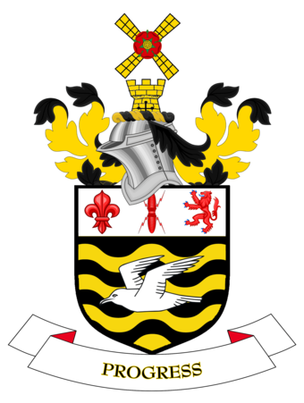 File:Coat of arms of Blackpool Borough Council.png (Source: Wikimedia)