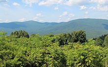 View of the Cohutta Mountains